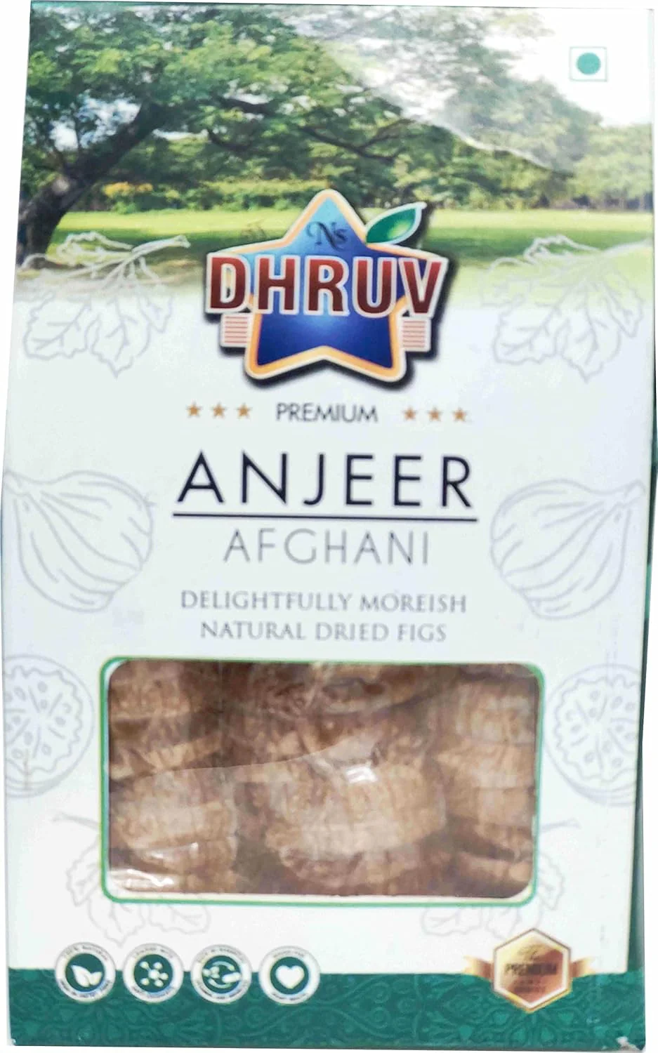Premium Afghani Anjeer By Dhruv 2kg, (250gm* Pack Of 8) | Full Of Natural Nutrients Tasty & Healthy Dried Figs Anjeer | 70.5 Ounce - Image 2