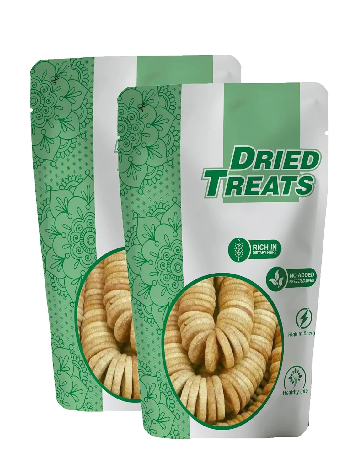 Premium Afghani Anjeer Figs By Dried Treats 400gm, (200gm*2) Each | Dried Figs Dry Fruits For Body Mass Loss Good For Physical Health | 14.1 Ounce - Image 2