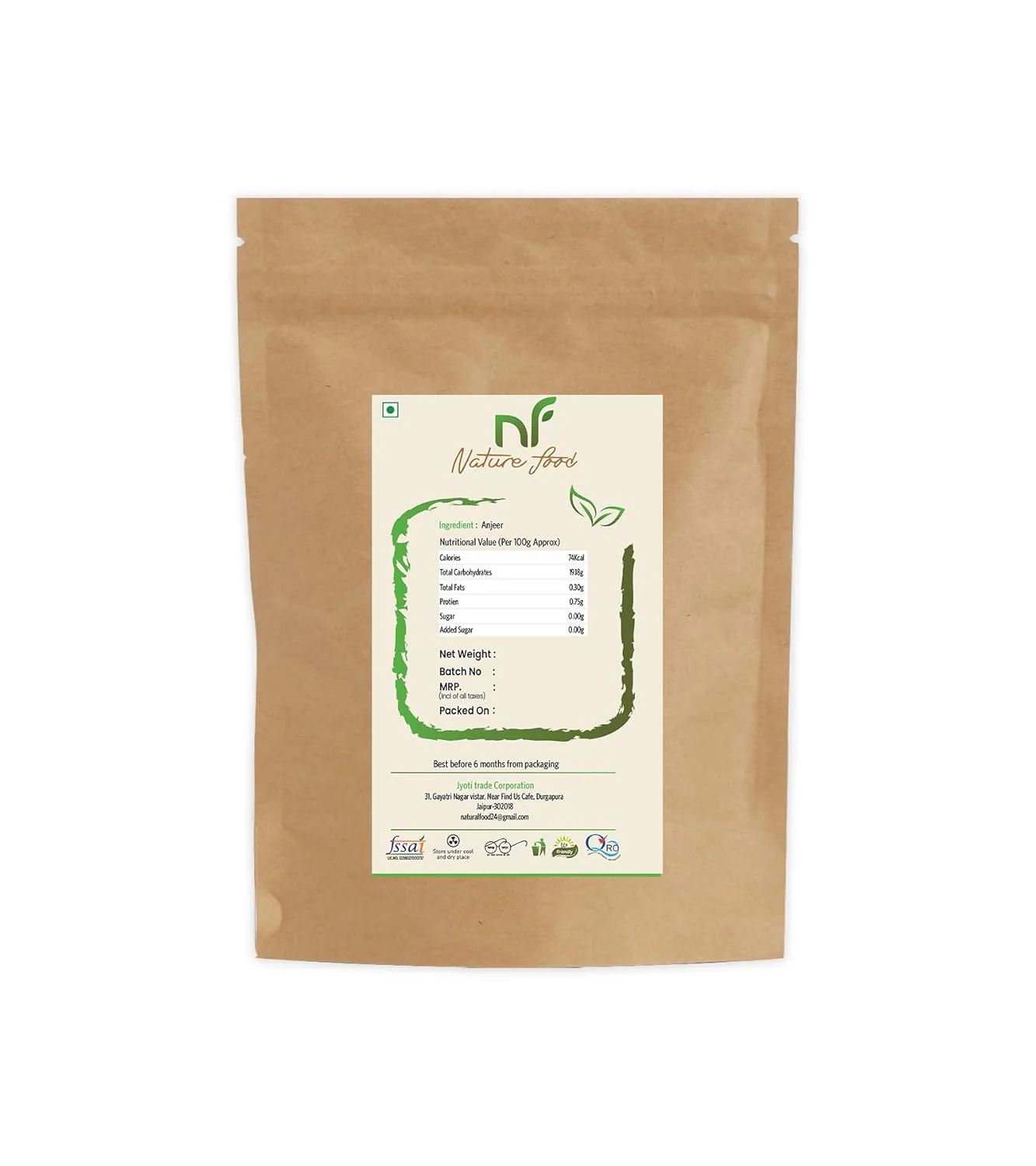 Premium Anjeer Dried Fig By Nature Food 1kg, | Rich Source Of Fibre Calcium & Iron Low In Fat | Omega 3 | Fatty Acid | 35.2 Ounce - Image 2