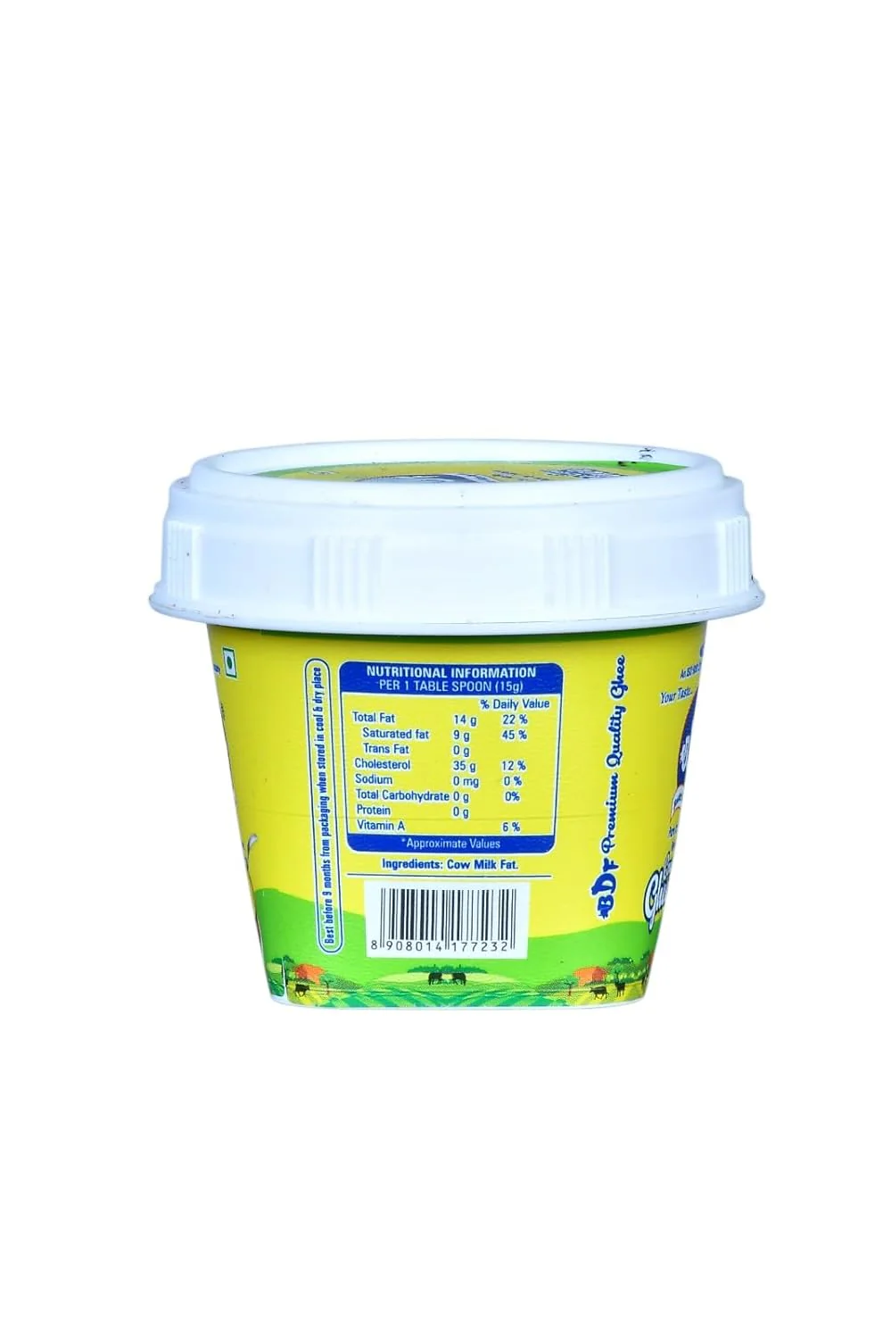 Premium Cow Ghee By Bastar Dairy Farm | Rich In Vitamins & Minerals Healthy Pure Desi Ghee Good For Cooking, Frying | 500ml (50ml * 10) 16.9 Ounce | Bucket - Image 3