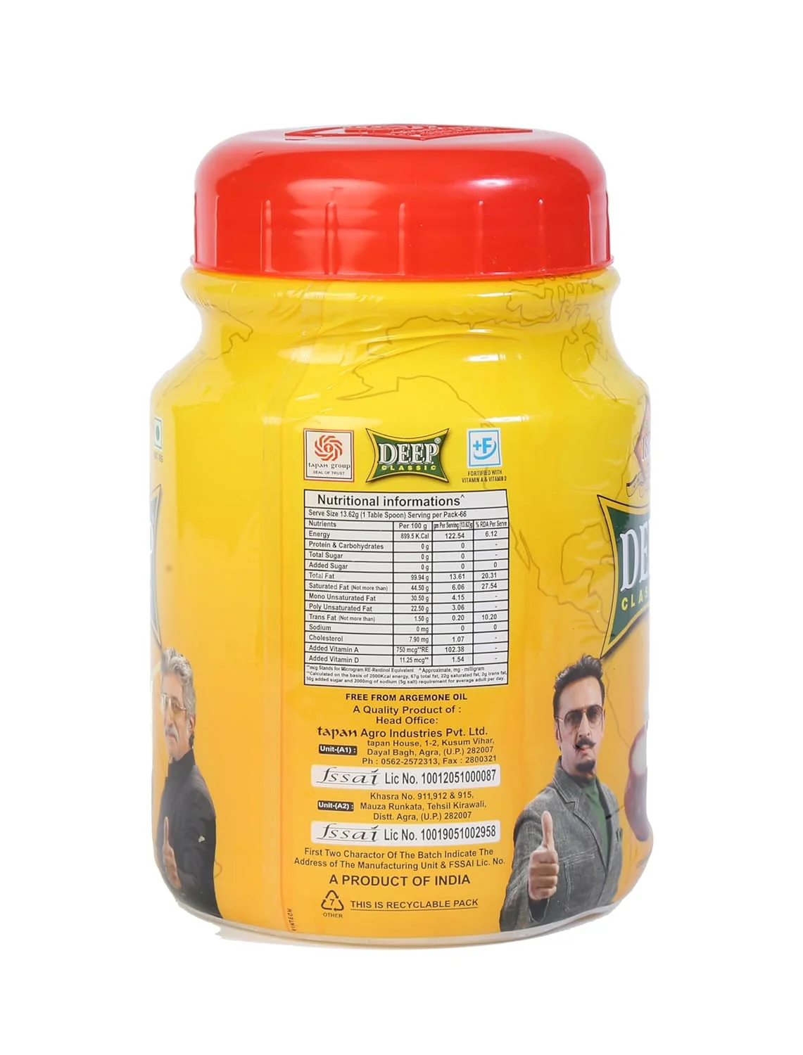 Premium Desi Ghee By Deep Classic | Good Source Of Vitamin A, Delicious, Healthy & Nutritious Homemade Desi Ghee | 2 Litre (1 Litr * 2) 67.6 Ounce | Jar Pack - Image 4