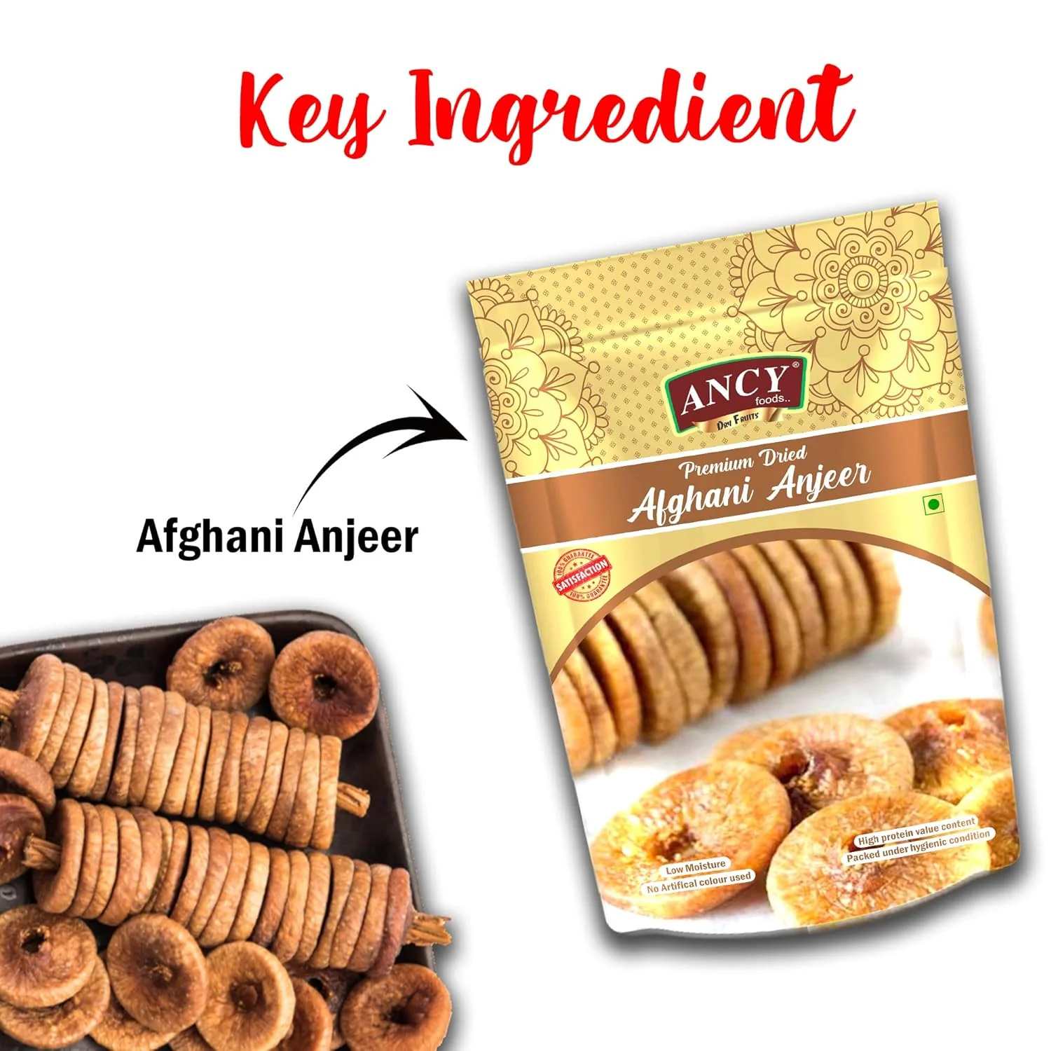 Premium Dried Afghani Anjeer By Ancy 250gm, | Help Keep Bones, Muscles Healthy & Strong | 8.8 Ounce - Image 2
