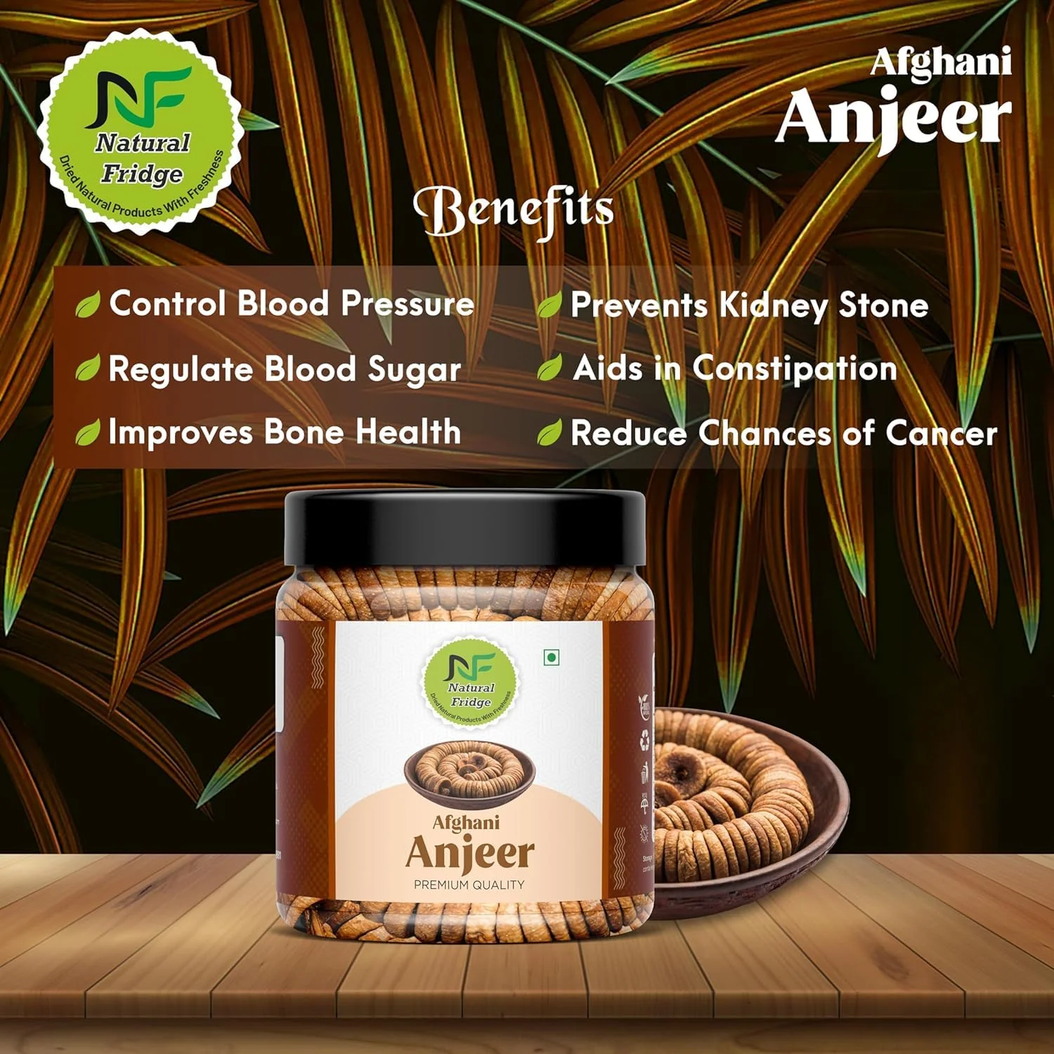 Premium Dried Afghani Anjeer Jumbo Size Dry Figs By Natural Fridge 250gm, | Healthy Nuts Dry Fruits Jar Pack | Rich In Iron, Fibre & Vitamins Figs | 8.8 Ounce - Image 3