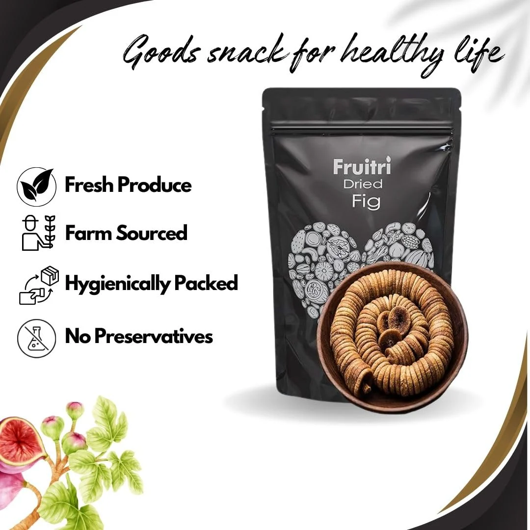 Premium Dried Fig Afghani Anjeer By Fruitri 250gm, | Dry Figs For Weight Management Digestion Immunity, Good Health, Rich In Dietary Fiber | 8.8 Ounce - Image 4