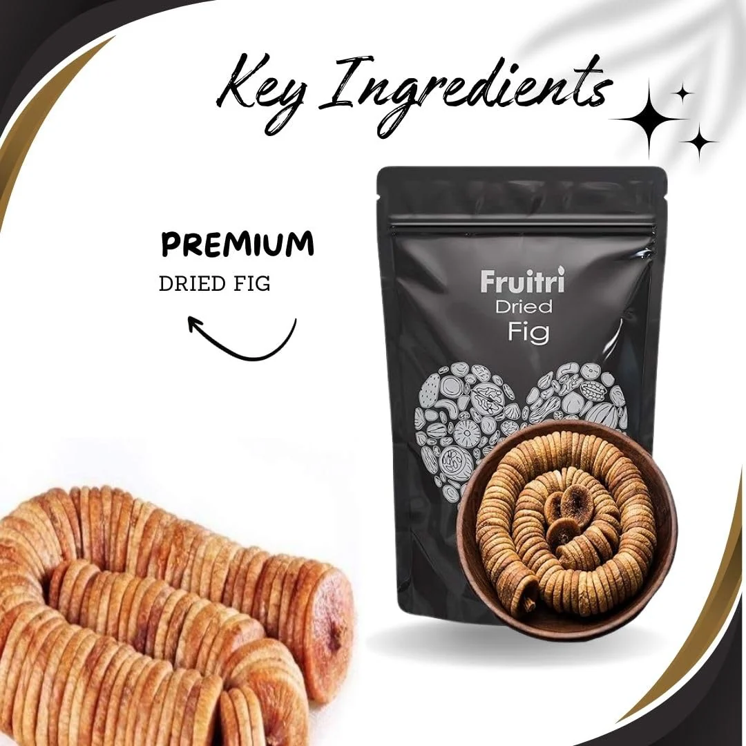 Premium Dried Fig Afghani Anjeer By Fruitri 500gm, | Dry Figs For Weight Management Digestion Immunity, Good Health, Rich In Dietary Fiber | 17.6 Ounce - Image 2