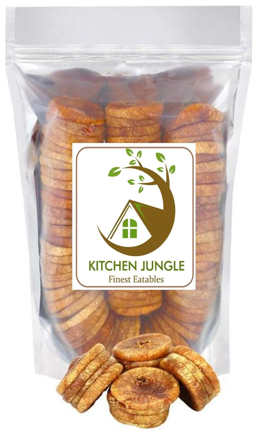 Premium Dried Figs Anjeer By Kitchen Jungle 2kg, (1kg * Pack Of 2) | Rich In Vitamins, Anti-oxidants & Iron Dry Figs Healthy Dry Fruit | 70.5 Ounce