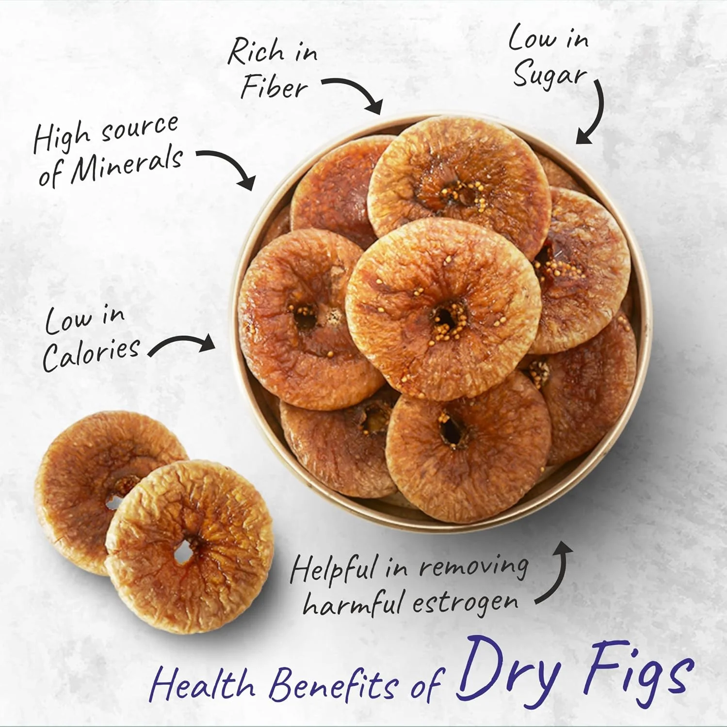 Pure Healthy Regular Size Dried Fig Anjeer By Occasions 1kg, (500gm* Pack Of 2) | Figs Are Rich In Vitamins, Anti-oxidants & Iron They Help Build Immunity | 35.2 Ounce - Image 4