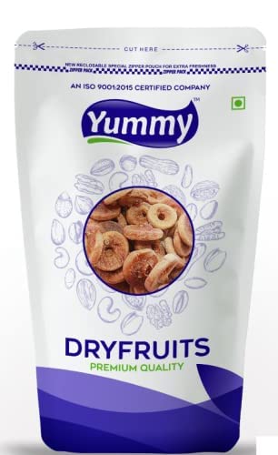 Pure Nartural Dried Afghani Anjeer By Yummy 500gm, | Healthy Dry Fruits Anjeer/figs Are Rich In Beneficial Nutrients Including | 17.6 Ounce
