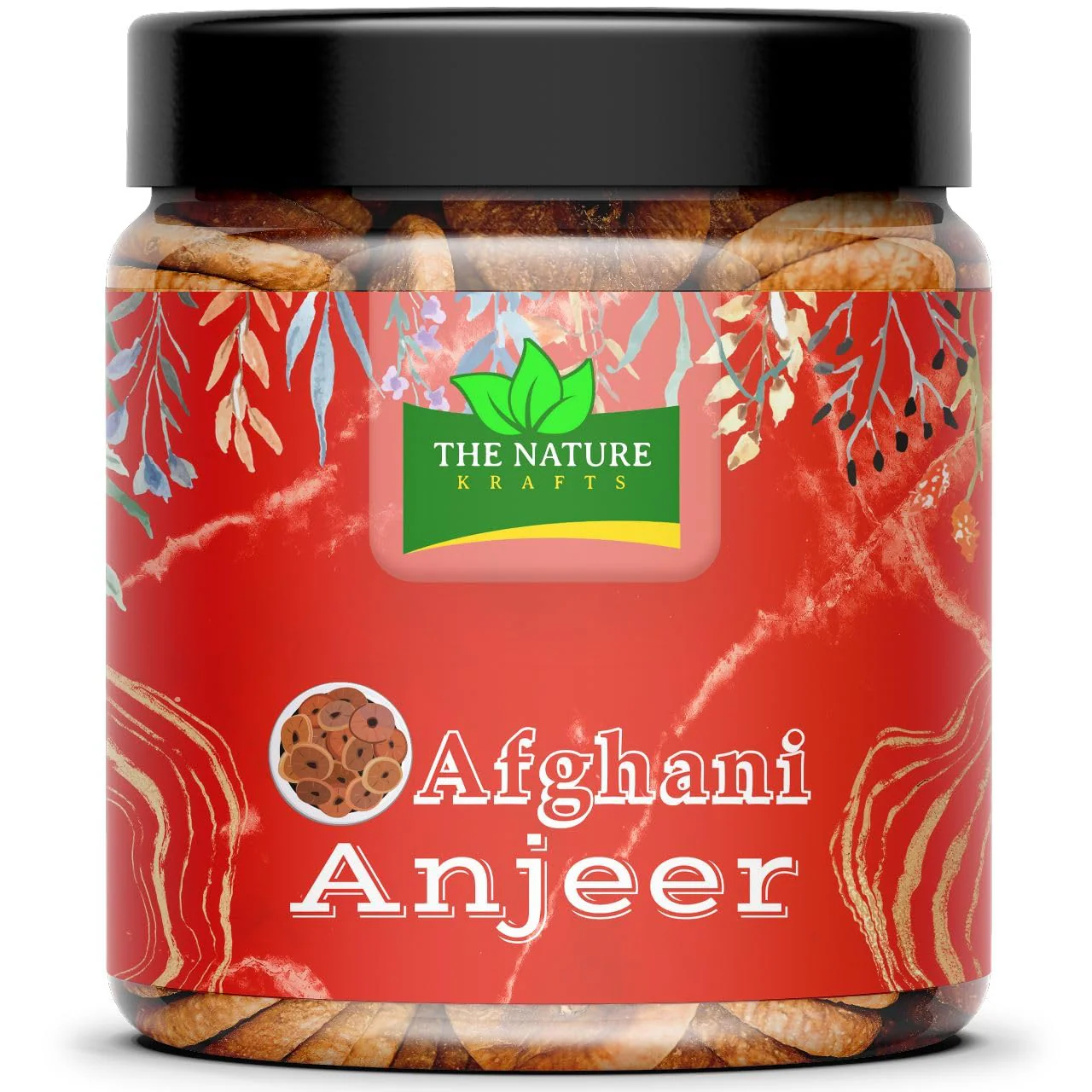 Pure Natural Afghani Anjeer Dried Figs By Nature Krafts 250gm, | Rich In Iron, Fibre & Vitamins Fig, Afghanistan Anjir Dry Fruit Jar Pack | 8.8 Ounce