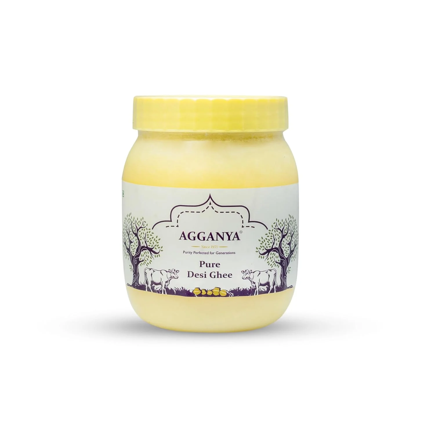 Pure Premium Desi Ghee By Agganya | High In Protein Fiber Healthy Desi Pure Ghee Good For Diet | (500ml) 16.9 Ounce | Jar Pack - Image 5