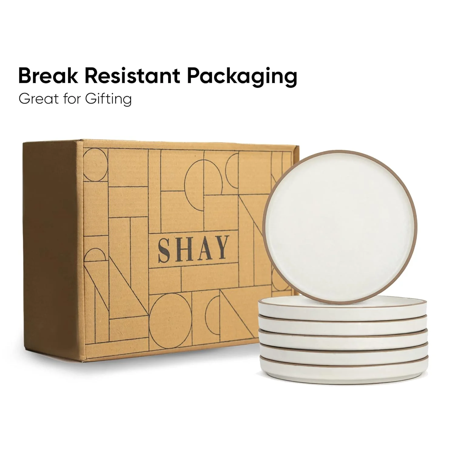 Quarter Plates Set Of 6, Off White Artisanal Series | Premium Stoneware Dessert Plates - Snacks Plates Set With Matte Finish | Snack Plate - Small Plates | Japandi Quarter Plates - Image 6