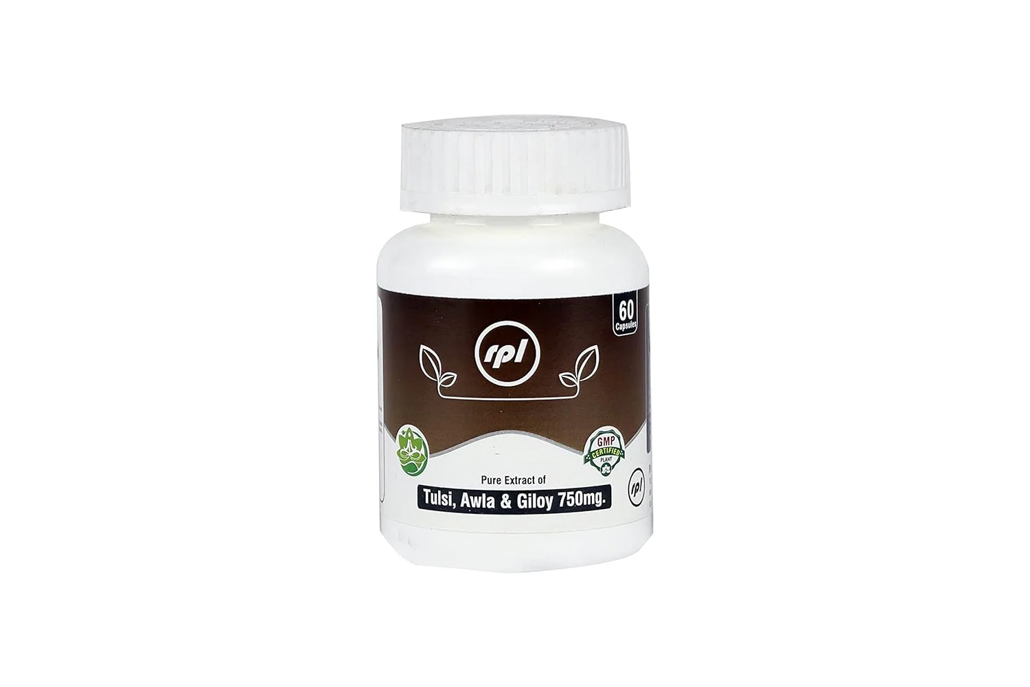 Rhone Private Limited Tulsi Awla Giloy Ayurvedic Immunity Wellness Capsules, Boost Immunity But Also Maintain Skin & Hair Health | 60 Capsules 100gm 0.2lbs