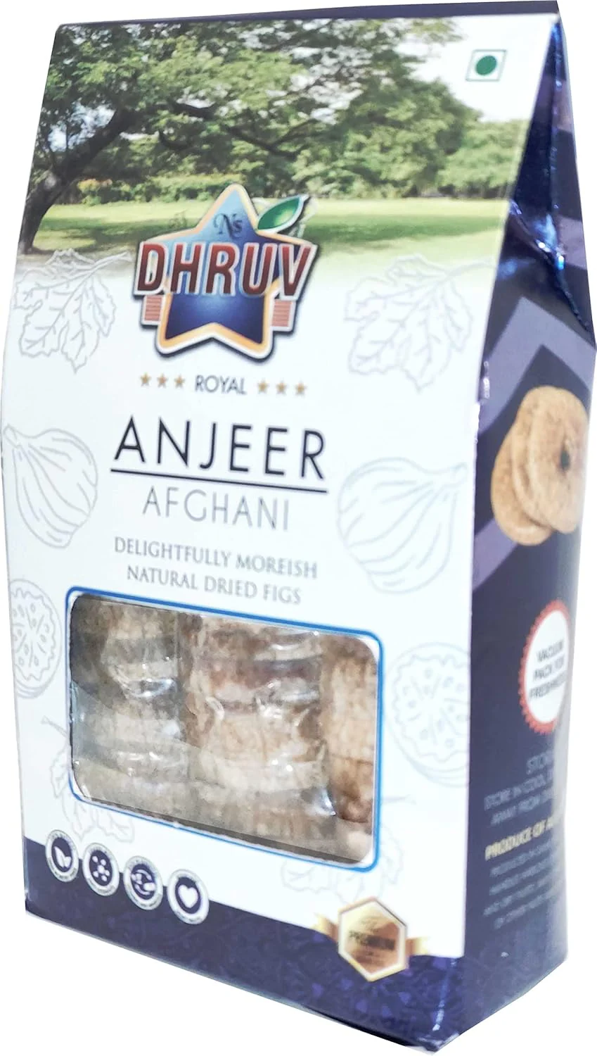 Royal Afghani Anjeer Figs By Dhruv 250gm, | Delightfully Moreish Natural Dry Figs | Full Of Natural Nutrients | 8.8 Ounce - Image 4
