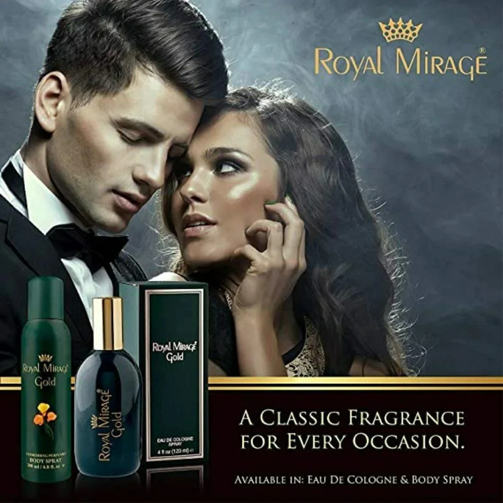 Royal Mirage Gold Refreshing Perfumed Body Spray 200ml 6.8 Fl.oz. Unisex Fragrance | Long Lasting - Image 5