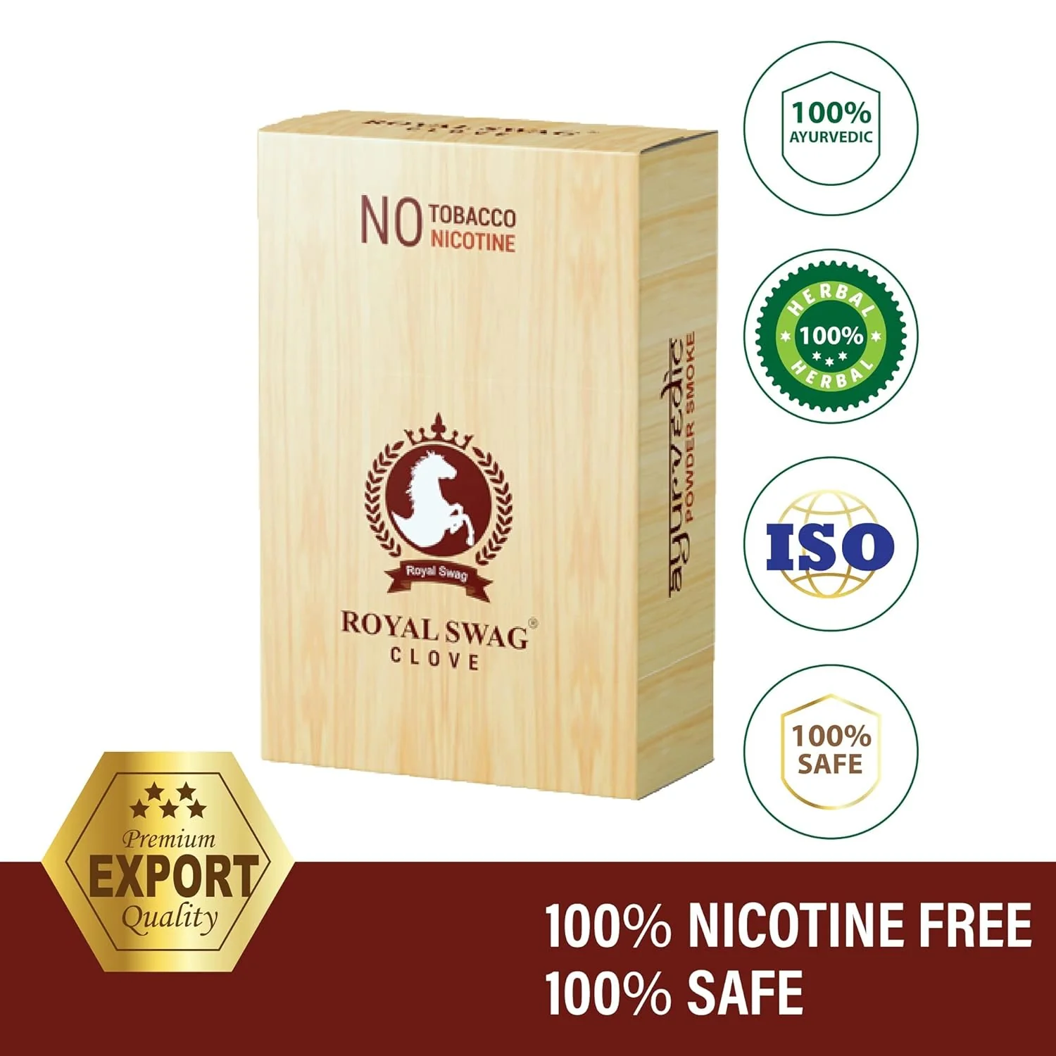 Royal Swag Ayurvedic Cigarette Nicotine & Tobacco Free Combo -10 Stick Frutta, Clove, Regular And Mint- Each 10 - Image 5