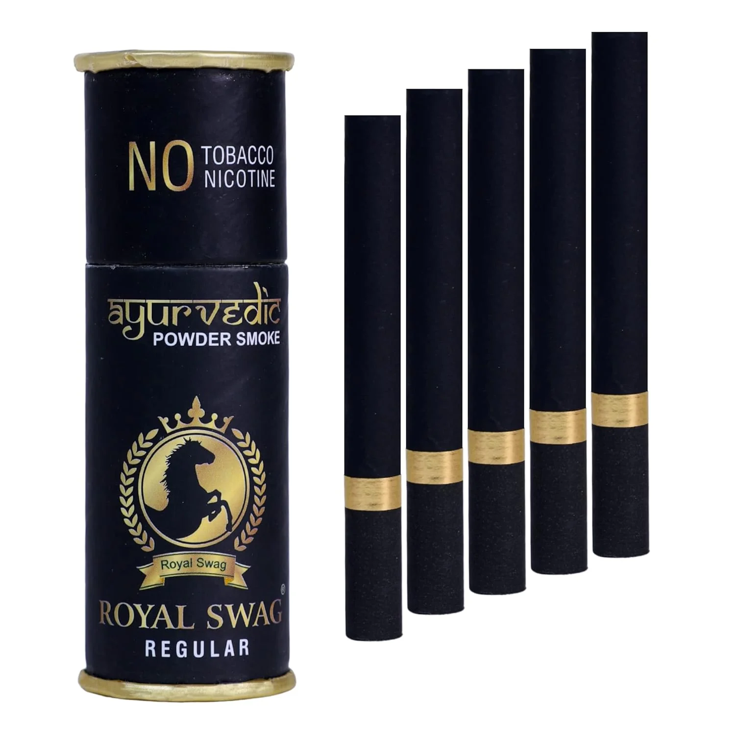 Royal Swag Ayurvedic & Herbal Cigarette Regular Flavour (20 Sticks) With 20ml Shot - Smoking Cessasion | Helps In - Image 3