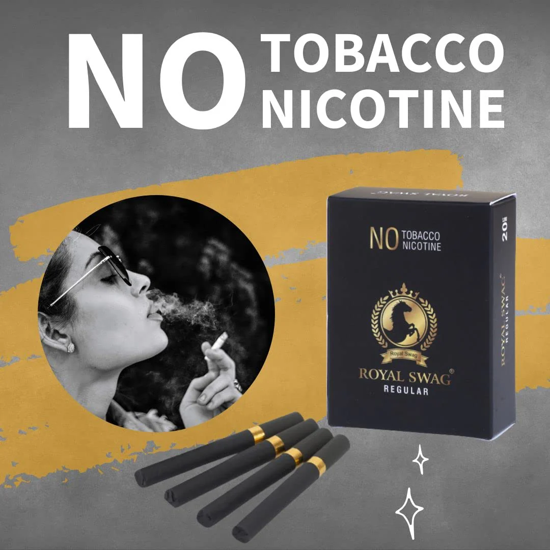 Royal Swag Ayurvedic Herbal Cigarette Regular, Frutta Flavoured 400 Sticks 100% No Nicotine & No Tobacco - Smoking Cessation Non Addictive | Pack Of 400 - Image 2