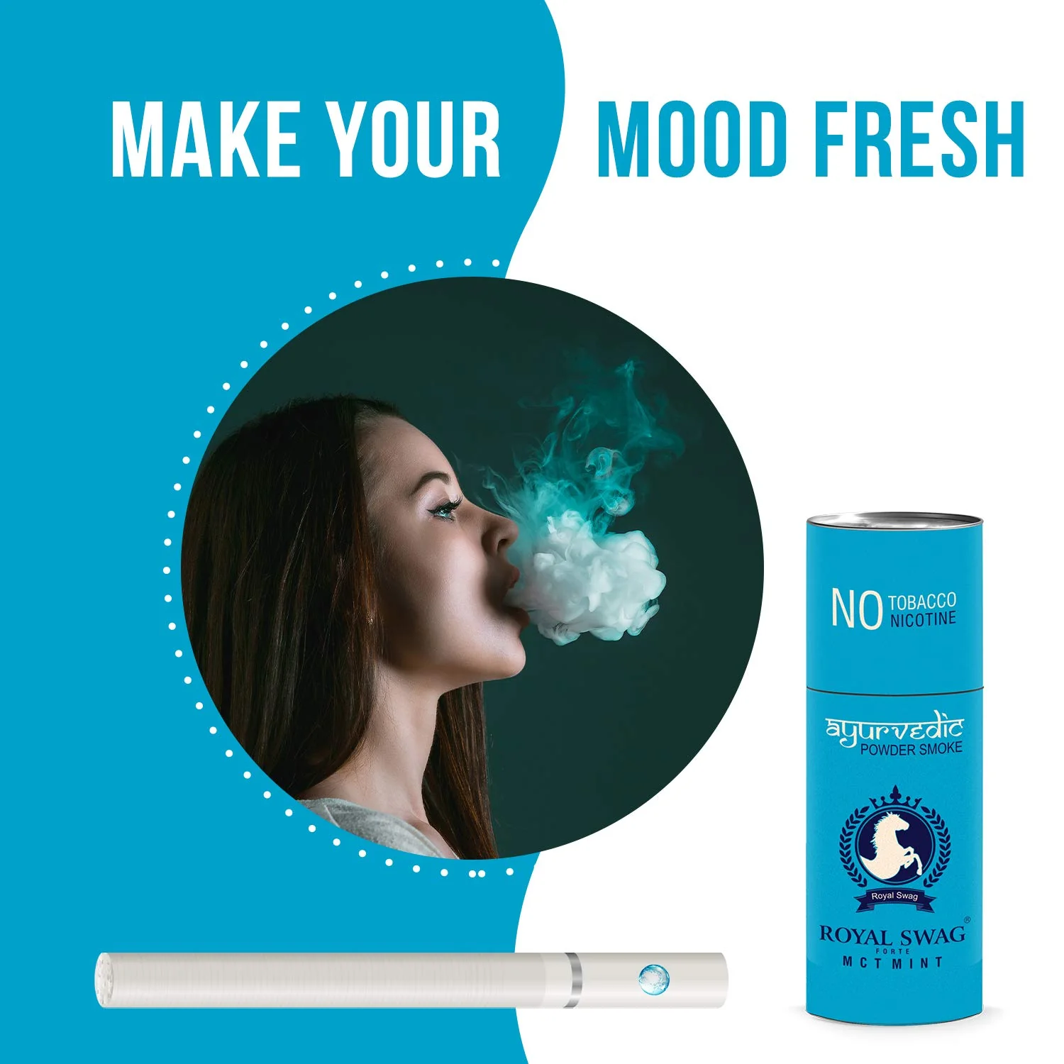 Royal Swag Ayurvedic Herbal Cigarettes 100% Tobacco & Nicotine Free Frutta, Clove Flavour (10 Sticks Each) Smoking Cessation - | (Pack Of 20 Sticks) - Image 5
