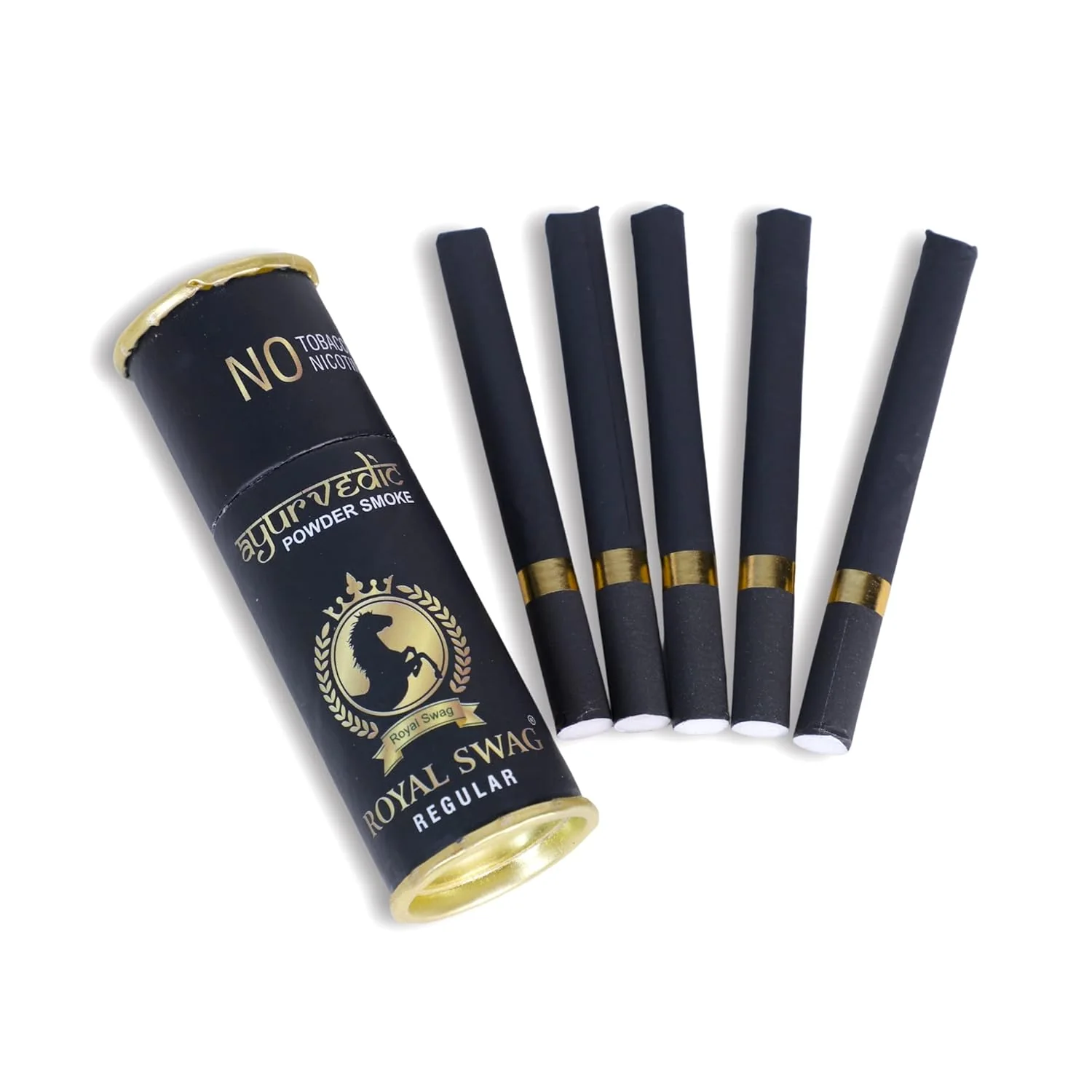 Royal Swag Ayurvedic & Herbal Cigarettes Regular Flavour & Mint Flavour 15 Sticks Each With 100ml Shot Anti Addiction Spray - (30 Sticks) - Image 2