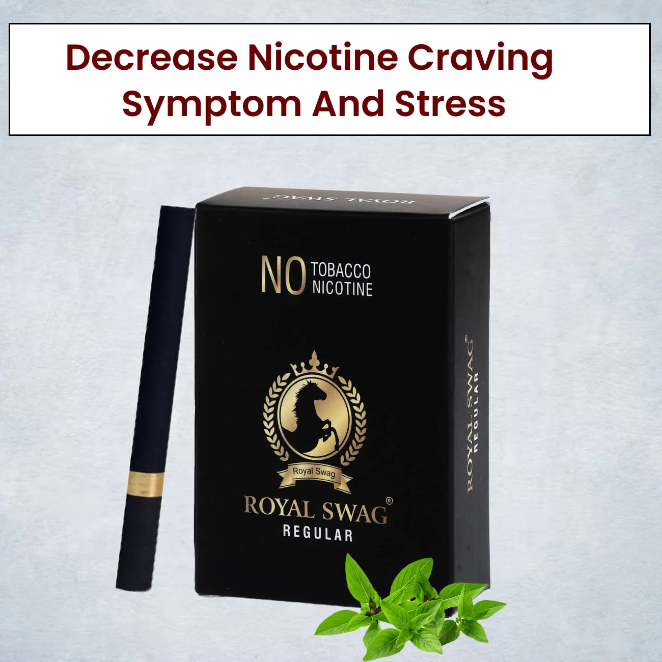 Royal Swag Ayurvedic & Herbal Smokes Cigarettes - Tobacco & Nicotine Free (Regular Flavored Pack Of 10 Smoke, Shot -1) - Image 6