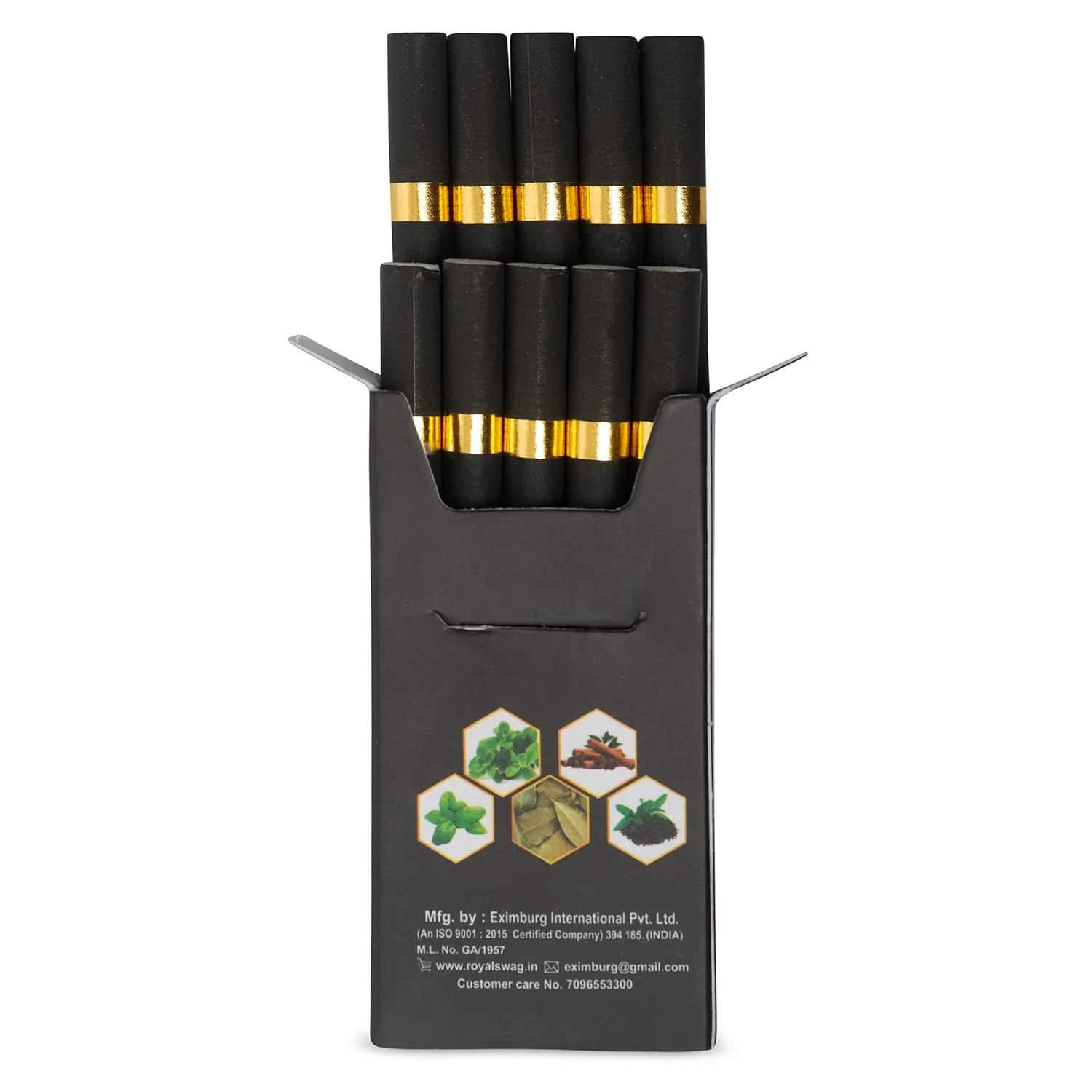 Royal Swag Ayurvedic & Herbal Smokes Cigarettes - Tobacco & Nicotine Free Regular Flavored Pack Of 100 Smoke, Shot-1 - Image 5