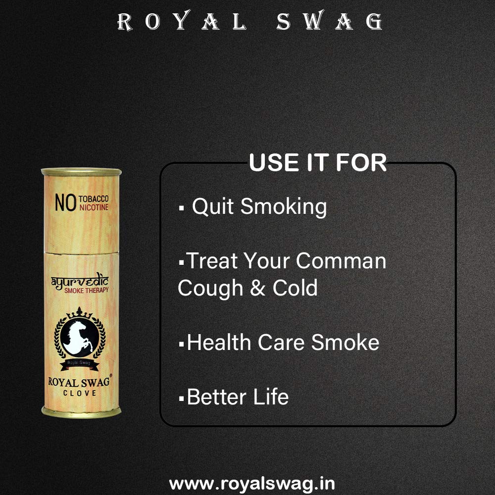 Royal Swag Herbal Ayurvedic Clove Therapy Cigarette (Pack Of 5) - Image 4
