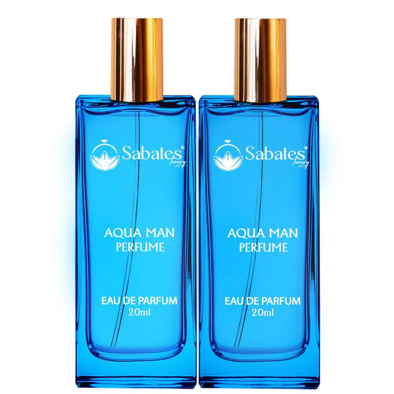 Sabates Aqua Man Eau De Parfum Each 20ml 0.6 Fl.oz. Combo Of 2 | Classic Elegance Fragrance | Best For Partywear - Image 2