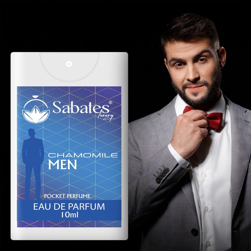 Sabates Chamomile Eau De Parfum For Men Each 10ml 0.3 Fl.oz Combo Of 2 | Long-lasting Refreshing Fragrance Fresh And Confident All-day - Image 2