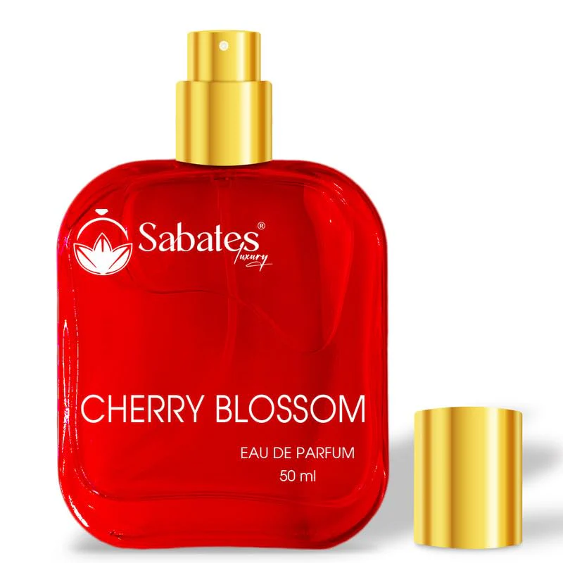 Sabates Cherry Blossom Eau De Parfum 50ml 1.6 Fl.oz. | Perfect For Casual Hangouts & Occasions  | Luxury Frangrance For Women - Image 3