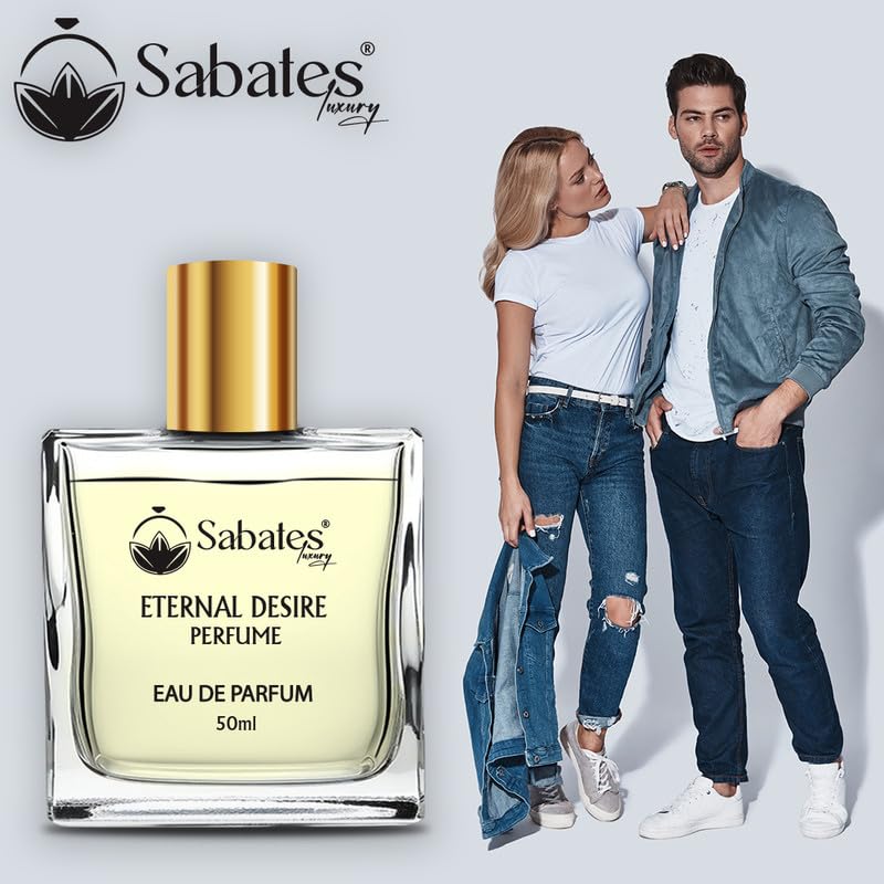 Sabates Eternal Desire Eau De Parfum 50ml 1.6 Fl.oz. | Long Lasting Woody & Warm Fragrance For Men & Women - Image 3