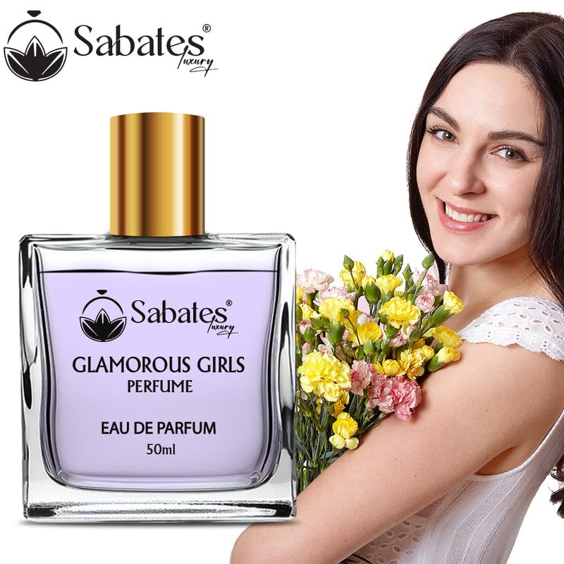 Sabates Glamorous Girls Eau De Parfum 50ml 1.6 Fl.oz. | Long Lasting Fragrance Gift For Women - Image 3