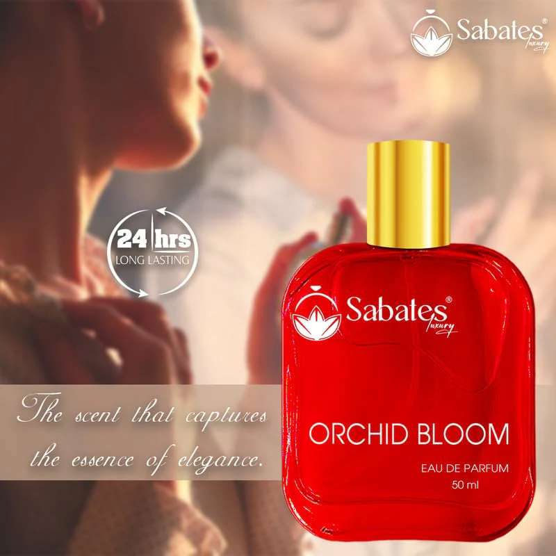 Sabates Orchid Bloom Eau De Parfum 50ml 1.6 Fl.oz. | Aromatic Blend Of Luxury Masculine Fragrance For Women - Image 4