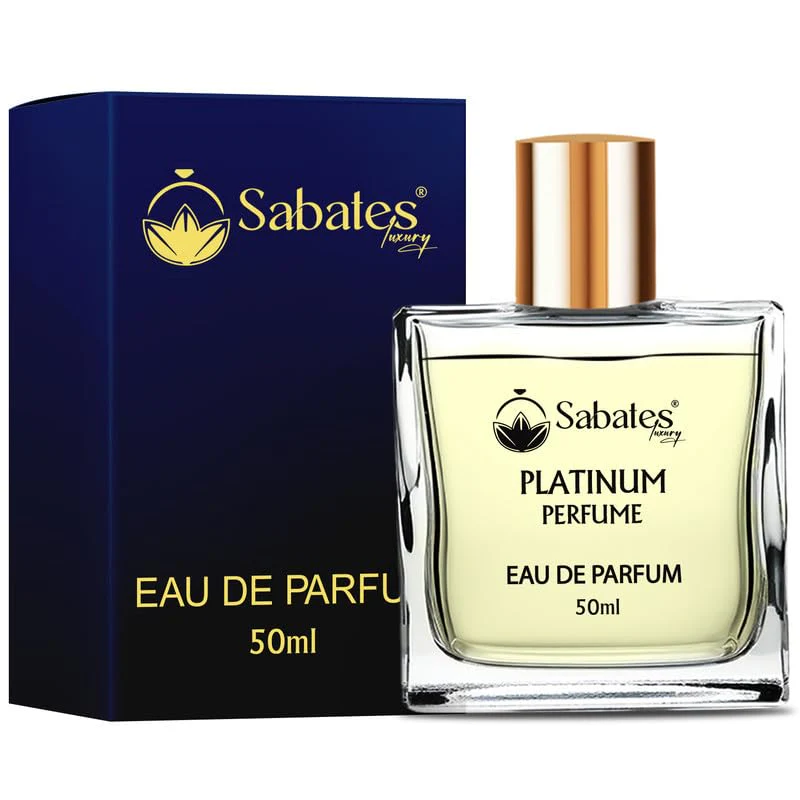 Sabates Platinum Eau De Parfum 50ml 1.6 Fl.oz. | Long Lasting , Intense , Oriental Fragrance For Unisex