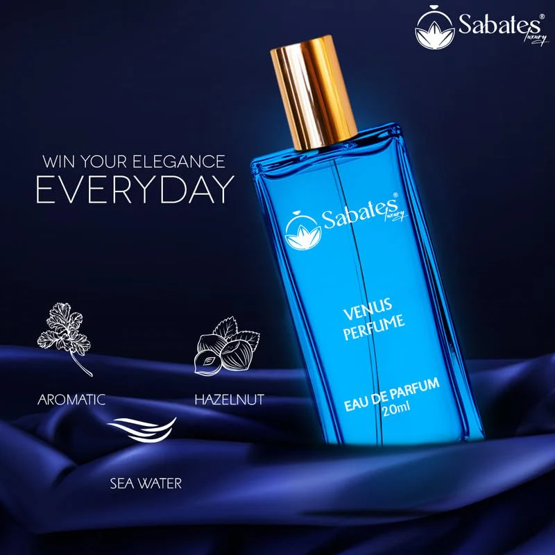 Sabates Venus Eau De Parfum 20ml 0.6 Fl.oz. | Perfect For Casual Hangouts & Ocassions | For Women - Image 3