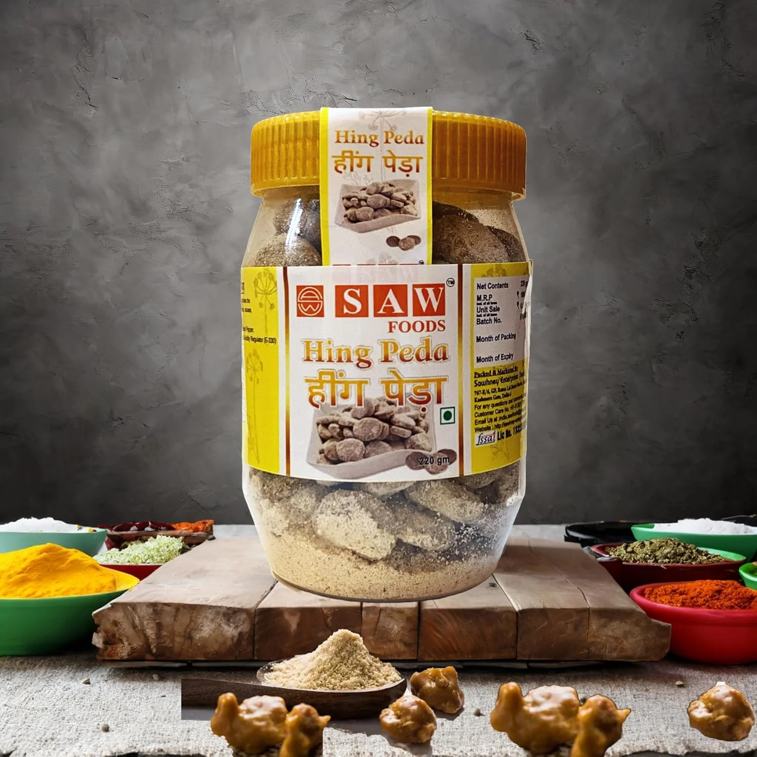 Saw Foods Hing Peda 220gm, | Jar Pack - Image 3