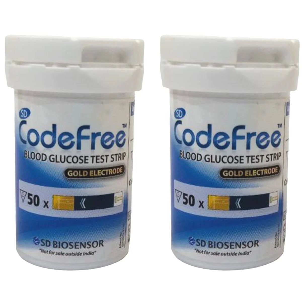SD Codefree Blood Glucose Test Strips (Pack of 100) - Glucometer Strips - Image 6
