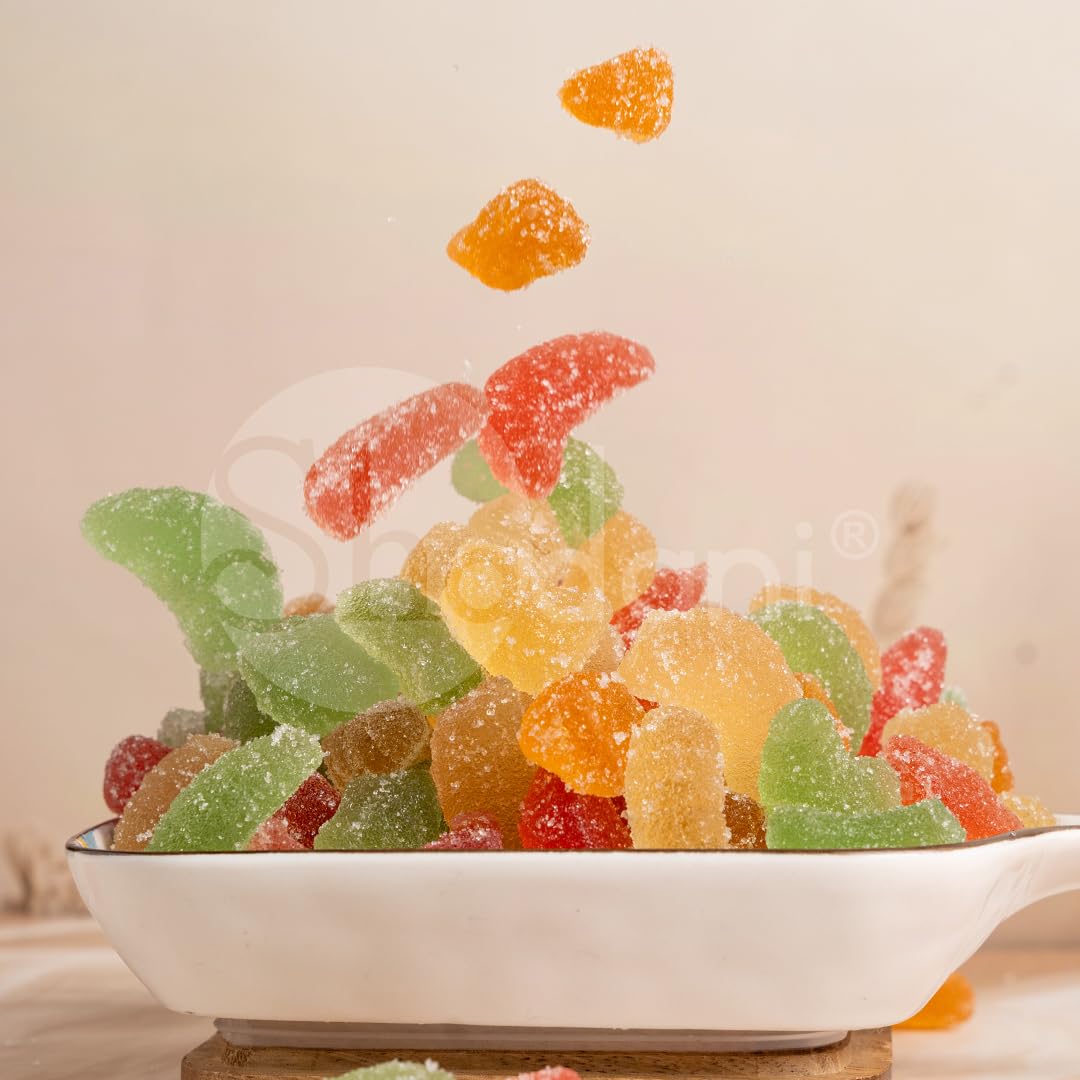 Shadani Mix Fruit Jelly Premium Can (200gm) Soft & Chewy Jellies Candy-Toffee - Image 3
