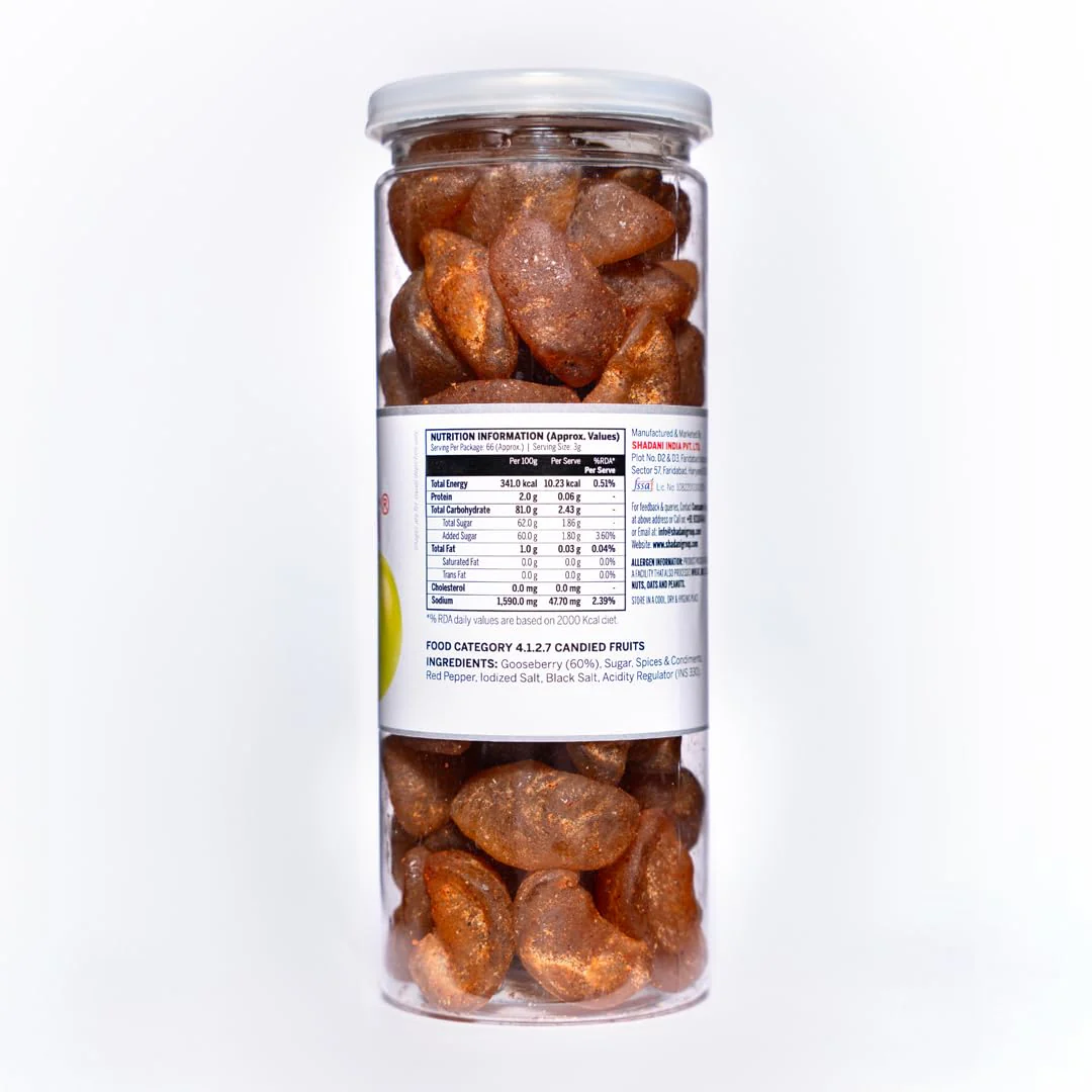 Shadani Teekha Amla (200gm), Dry Amla Best Spicy Snacks For Picnic & Party | Gooseberry Special Spicy Treat - Image 2
