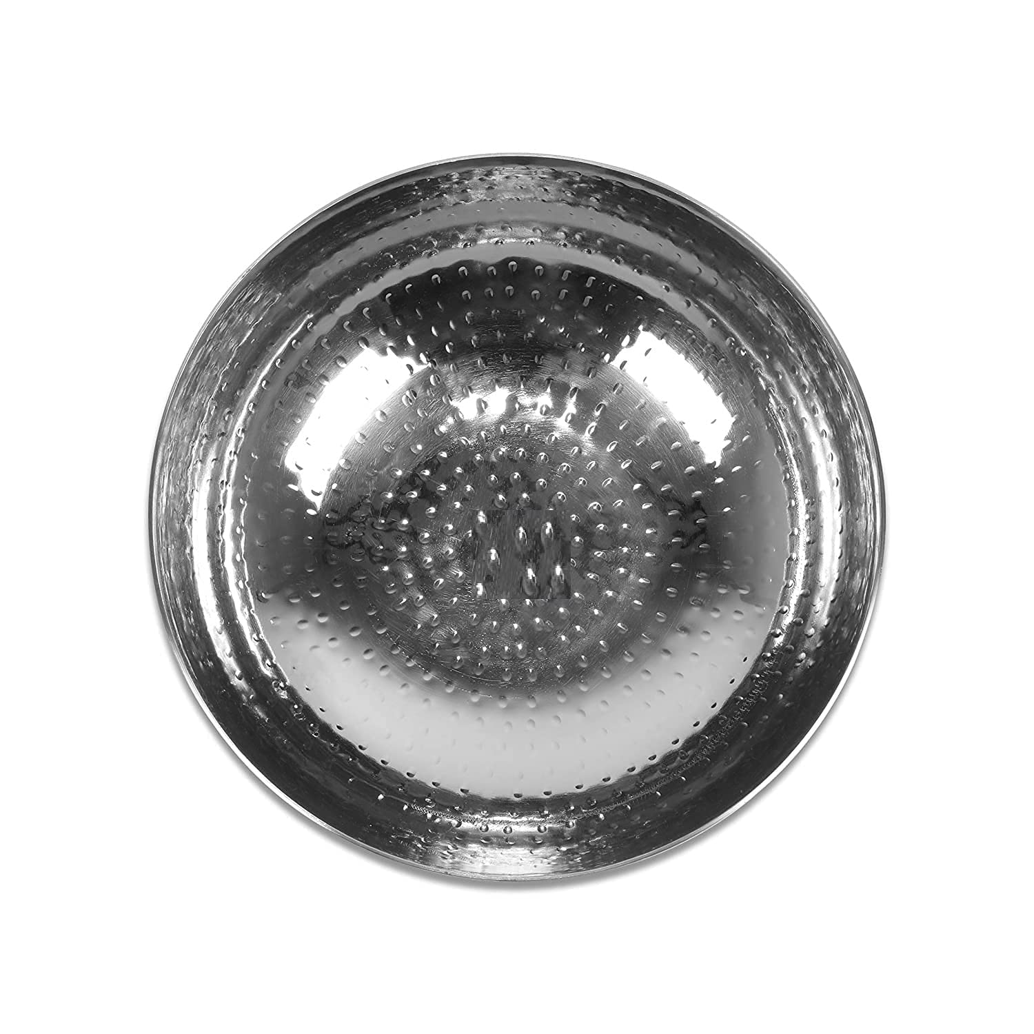 Silver Stainless Steel Cookware Hammered Tasla Kadhai - 1.5 Liters, 10 No. | Heavy Gauge Hammered Kadhai - Image 2