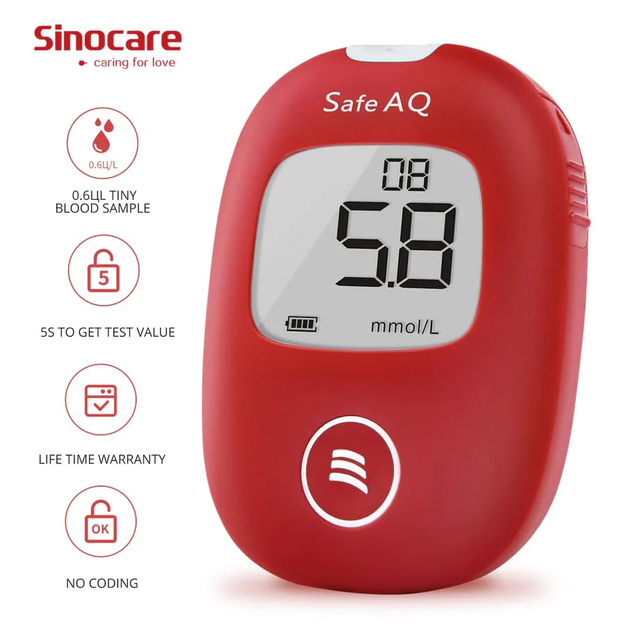 Sinocare Safe AQ Smart Blood Glucose Monitor/Machine - With 10 Strips & Lancets, One Lancet Device | No Coding, Measurements Of Blood Sugar/Diabetes Levels Are Fast, Accurate & Reliable - Image 2