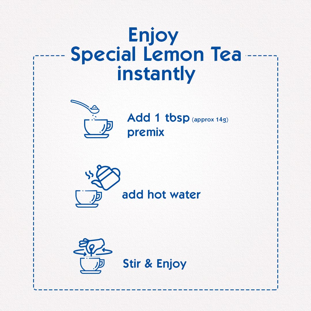 Society Hot Lemon Flavour Premix Tea - 500gm Pouch, 17.6 Ounce | Helps Improve Digestion, Rich In Antioxidants - Low Caffeine - Image 2