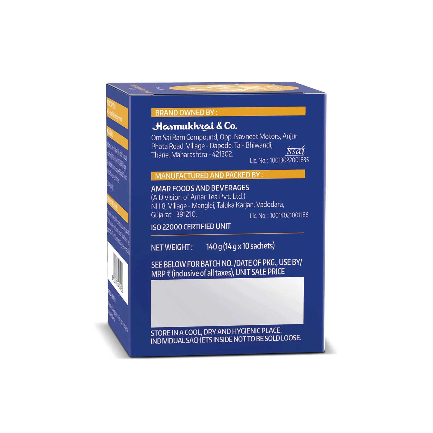 Society One Minute Tea Ginger Lemongrass Flavor Instant Tea Premix 14gm X 20 Sachets - 280gm, 9.8 Ounce, Pack Of 2 | Made With Lemongrass & Ginger - Low Caffeine Chai Patti | Flavored Instant Tea - Image 3