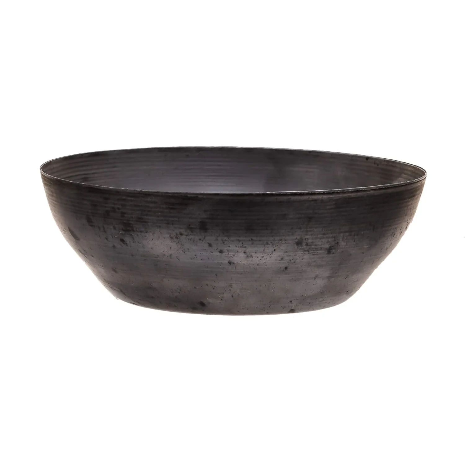 Solid Pure Black Iron Bowl - 5.5 Inches | Katora For Henna Mehendi Paste Hair Colour With 1 Hair Colour Brush - Image 3