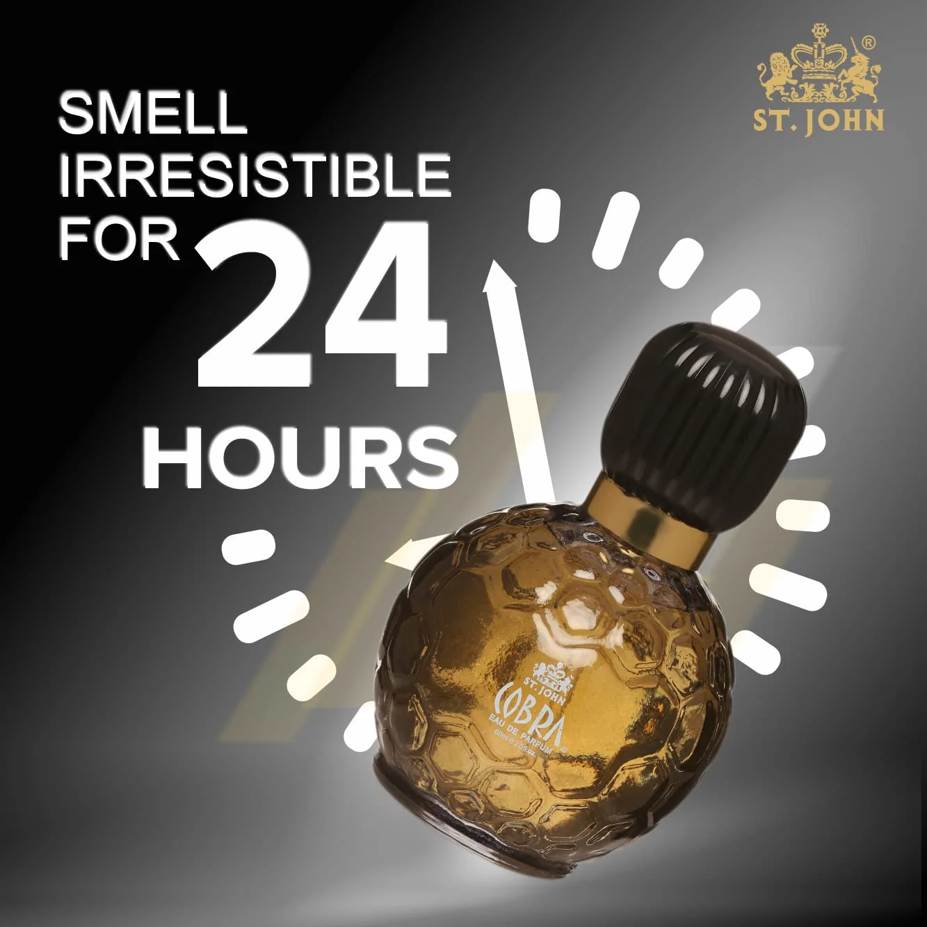 St. John Cobra Black Currents Eau De Perfume 50ml 1.6 Fl.oz. & Cobra Limited Edition Eau De Perfume 110ml 3.7 Fl.oz.| Perfect Gift For Husband & Wife - Image 3