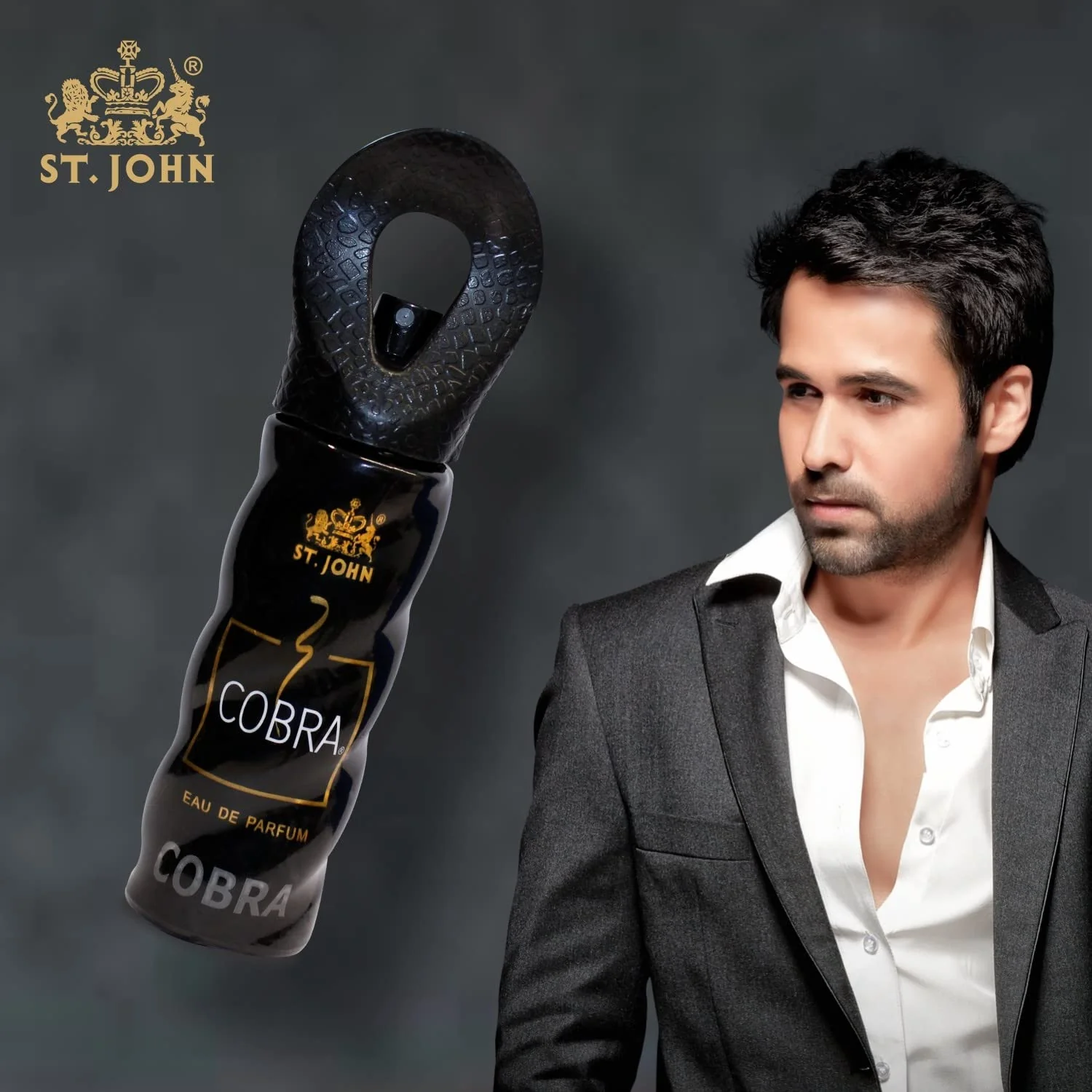 St. John Cobra Envy Perfume Deodorants Spray 300ml 10.1 Fl.oz. & Cobra Eau De Perfume 15ml 0.5 Fl.oz. | Best Gift Set For Men - Image 2