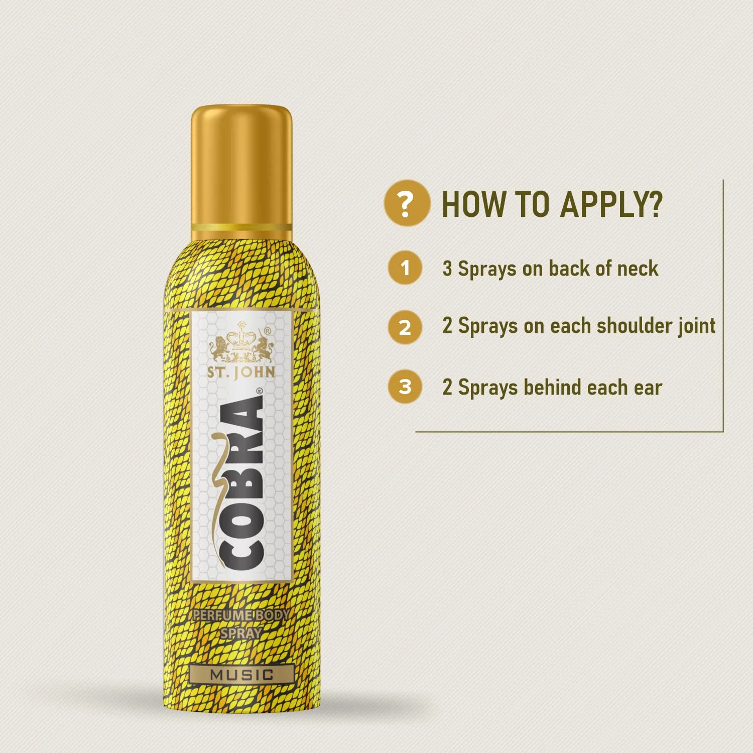 St. john Cobra Music Long Lasting Perfume Body Spray 100ml 3.4 Fl.oz. | Best Suited For Dailywear Perfume For Men - Image 4