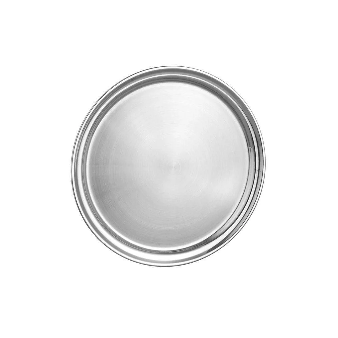 Stainless Steel Dinner Thali Set Of 6 Pieces, Silver | 1 Thali+ 3 Katoris+ 1 Glass+ 1 Dessert Spoon - Easy To Clean & Dishwasher Safe - Image 3