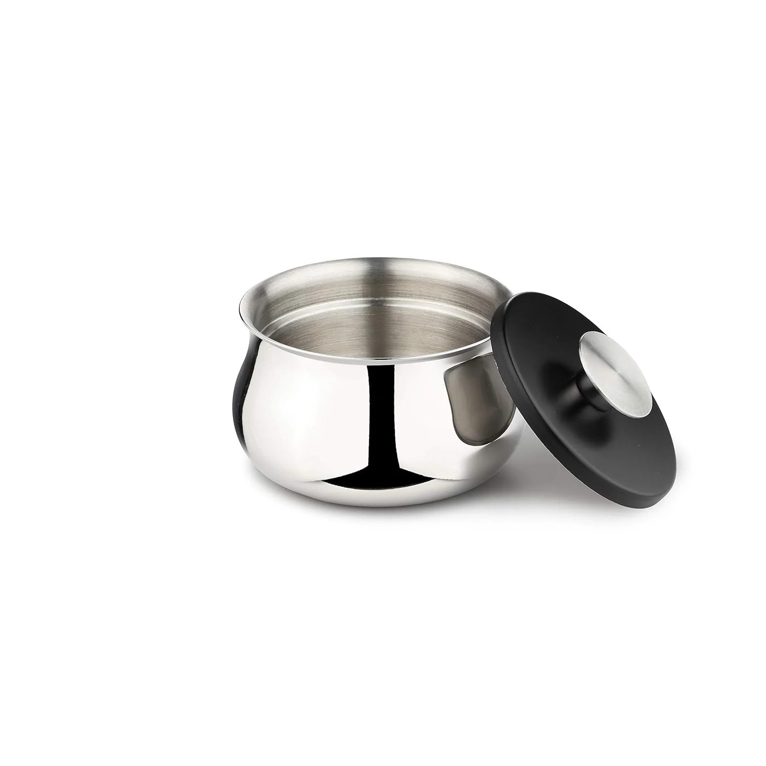 Stainless Steel Double-Walled Serving Bowl With Lid | Corporate Gifting For Diwali -  Stainless Steel Donga | Dal, Curry Serving Bowl - Medium Bowl With Lid - Serve Ware, Dinnerware & Tableware - Image 2