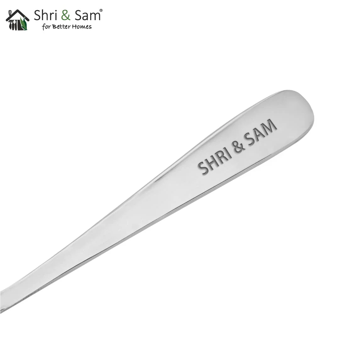 Stainless Steel Lotus Plain Baby Spoon Set Of 6 Pieces, Silver | Easy To Clean & Dishwasher Safe - Image 4
