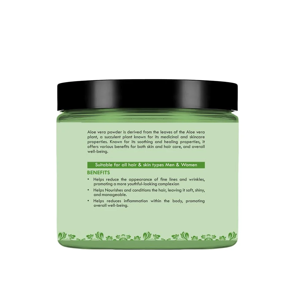 Stamio Aloe Vera Powder Pure Aloe Barbadensis, For Hair Pack, Healthy Scalp, Face, Drinking, Eating, Juice, Skin Care, Face Mask | 100gm 0.2lbs - Image 4